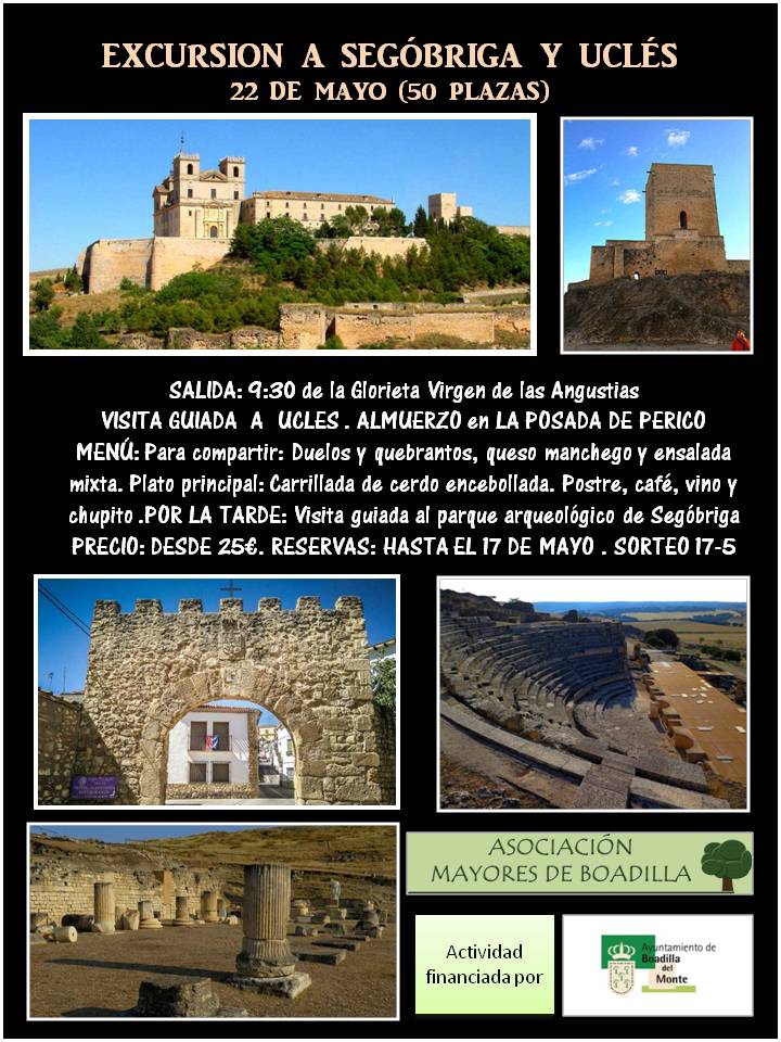 EXCURSIN SEGBRIGA-UCLS (22 Mayo, 9:30 H)